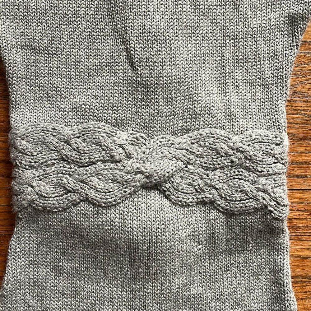 Vintage ADAM Adam Lippes Gray Handwoven Baby Alpaca Sleeveless Mini Dress - Picture 8 of 8